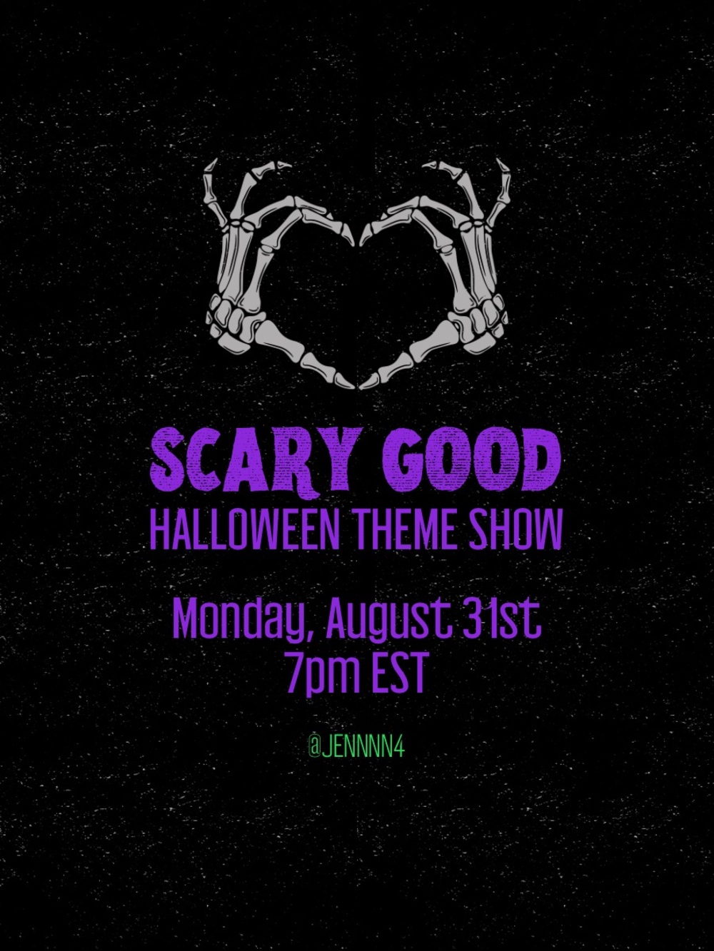 JENN is LIVE :: Next Show Aug 31st 🎃